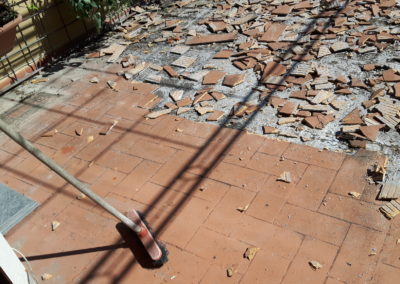 Demolizione vecchia pavimentazione